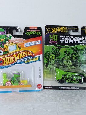 Hot Wheels Volkswagen Bus Teenage Mutant Ninja Turtles Racer Verse Donatello Lot